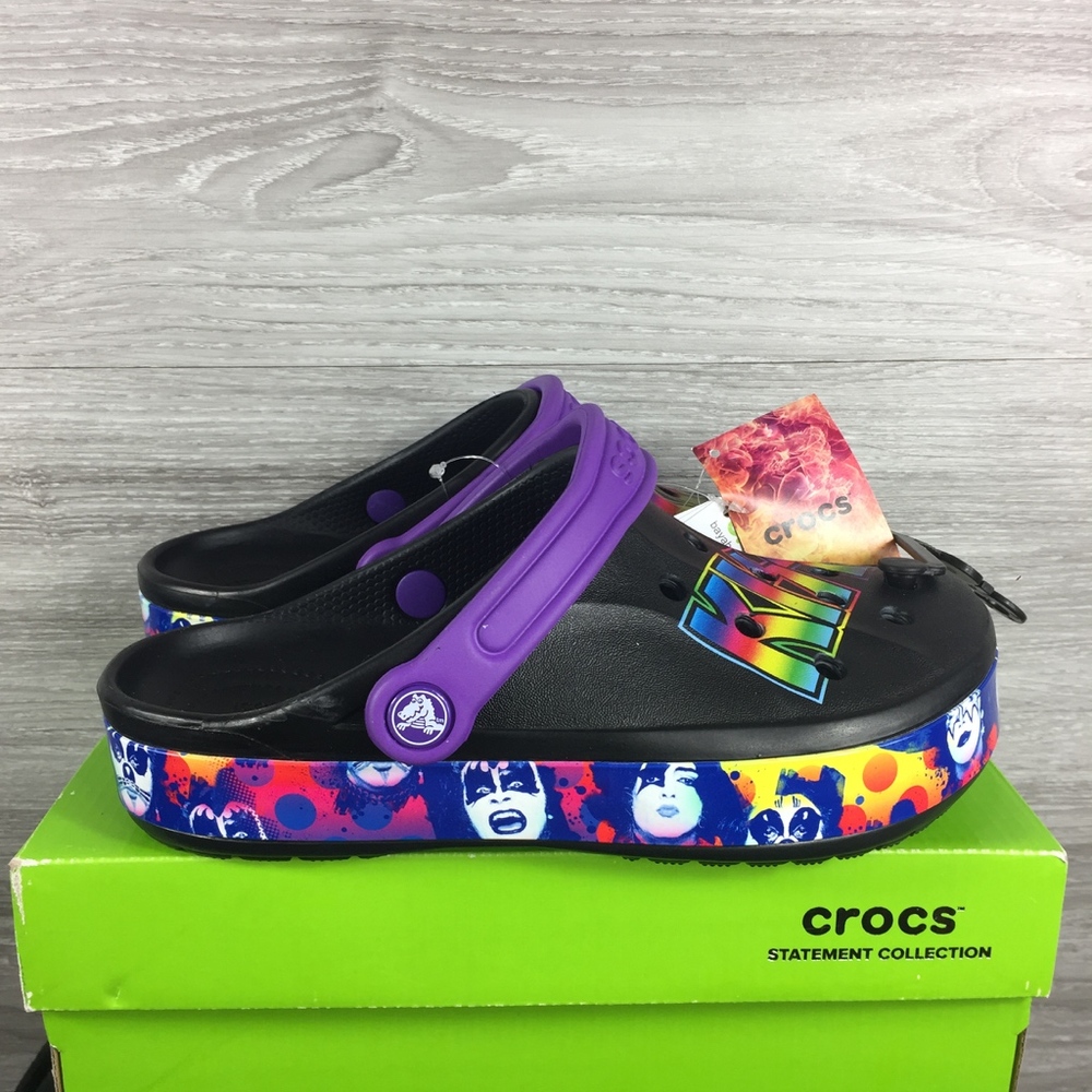 Crocs Black Bayaband Kiss 2 Clog UNISEX RARE*** - Picture 5 of 7